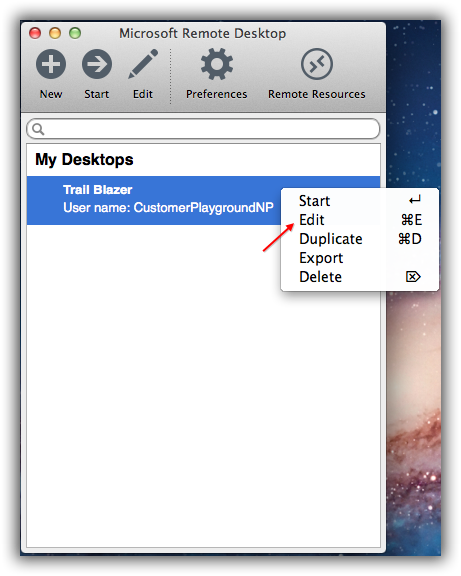 set up my mac for microsoft remote desktop